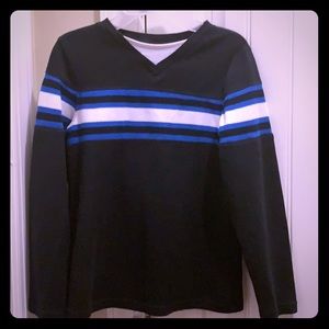 Boys sweater mock layered twofer